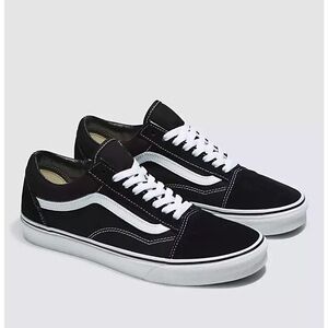 Black classic lace up vans